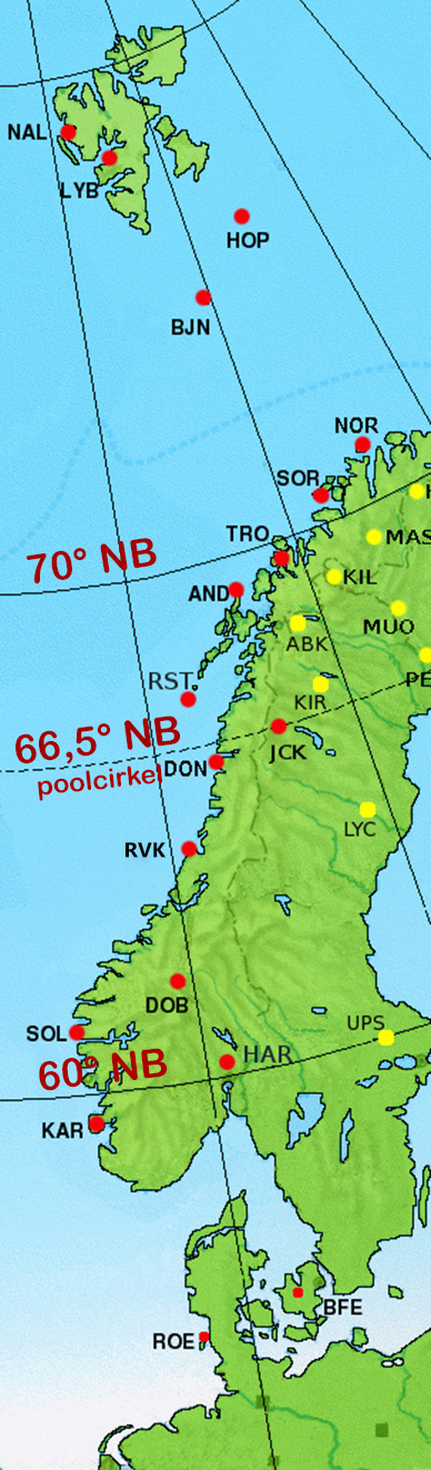 Magnetometer Stations Map